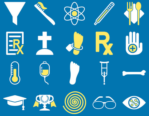 Медицинские двухцветные иконы
