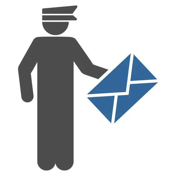 Postmann-Ikone aus Business-Bicolor-Set — Stockvektor