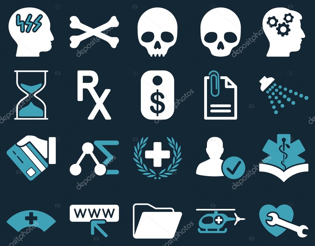 Medical bicolor icons