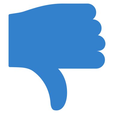 Temel düz Icon Set simgesinden aşağı parmak