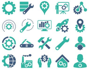 Ayarları ve araçları simgeler