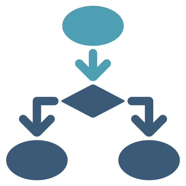 Icona con diagramma di flusso da Commerce Set — Foto Stock