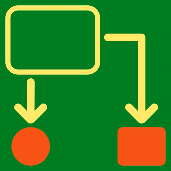 Ícone do esquema — Vetor de Stock