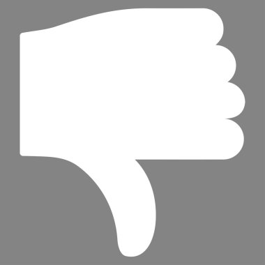 Temel düz Icon Set simgesinden aşağı parmak