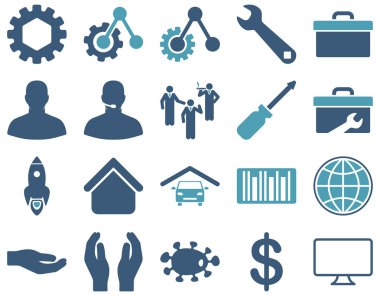 Ayarları ve araçları simgeler