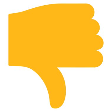 Temel düz Icon Set simgesinden aşağı parmak