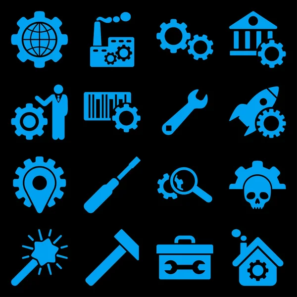 Optionen und Service Tools Icon Set — Stockfoto