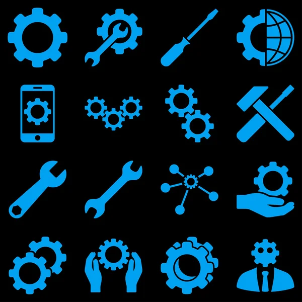 Options and service tools icon set — Stock Photo, Image