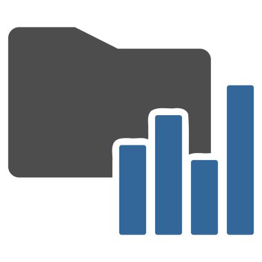 Klasör simgesi iş Bicolor kümesi'nden çizelgeleri
