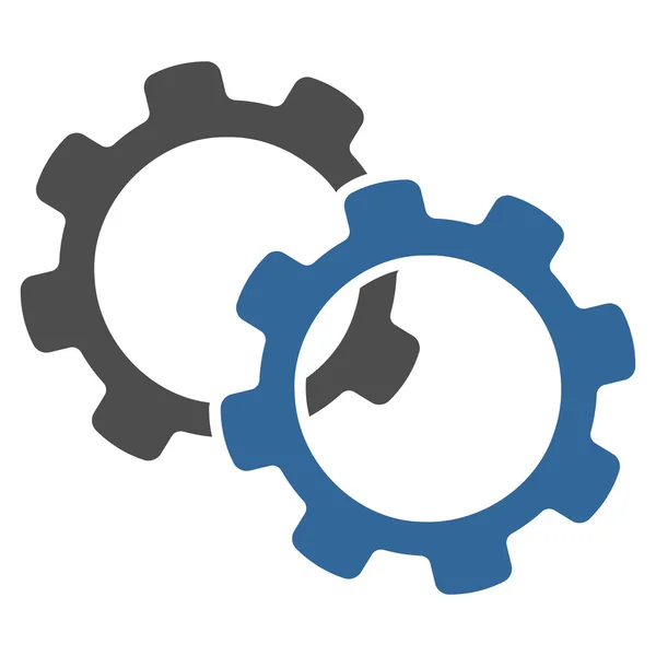 Gears pictogram van Business Bicolor instellen — Stockvector