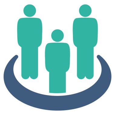 İş Bicolor kümesi'nden sosyal grup simgesi