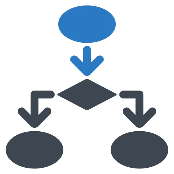 Icona con diagramma di flusso da Commerce Set — Foto Stock