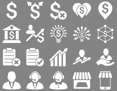 Ticaret iş ve banka hizmet Icon set