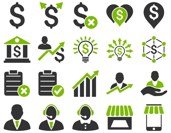 Ticaret iş ve banka hizmet Icon set