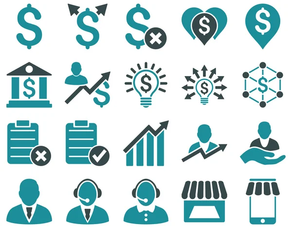 Ticaret iş ve banka hizmet Icon set