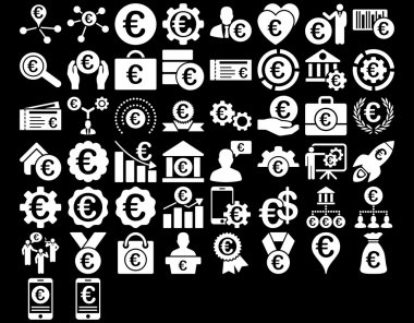 Euro iş ikonları/simgeleri