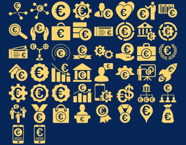 Euro iş ikonları/simgeleri