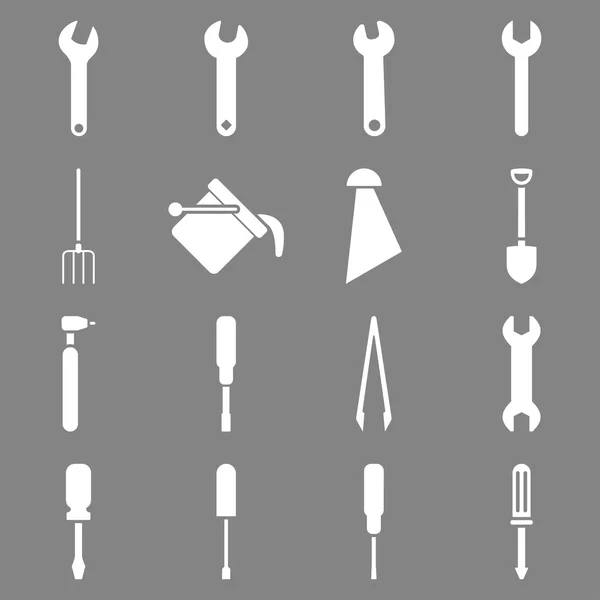 Instruments and tools icon set — Stock Vector