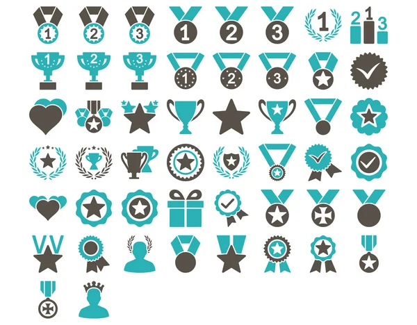 Concurrentie en Awards pictogrammen — Stockfoto