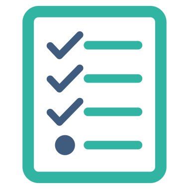 İş Bicolor Ayarla denetim listesi simgesini