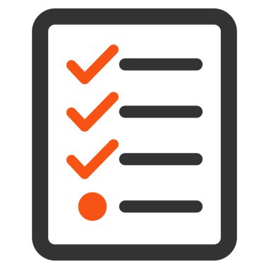 İş Bicolor Ayarla denetim listesi simgesini