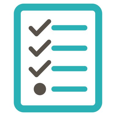 İş Bicolor Ayarla denetim listesi simgesini