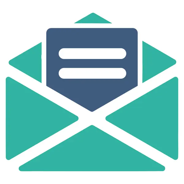 Offenes Mail-Symbol aus Business-Bicolor-Set — Stockvektor