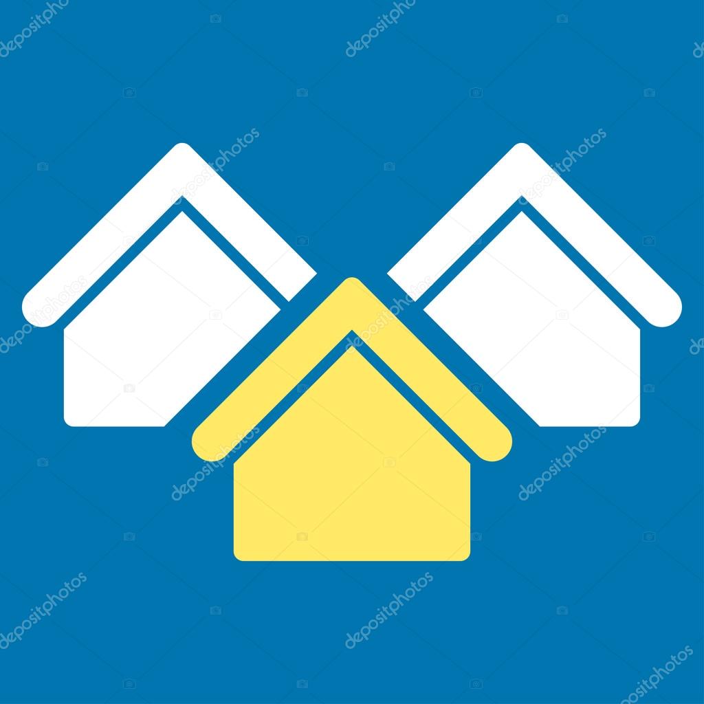 Real estate icon from Business Bicolor Set