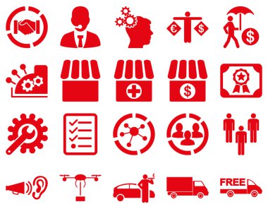 İş, ticaret, sevk irsaliyesi simgeler. 