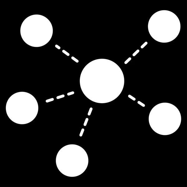 从商务双色套连接图标 — 图库矢量图片