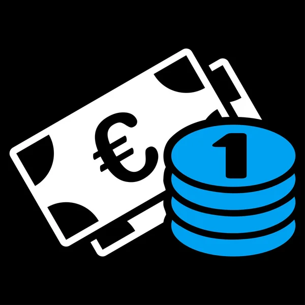 Euro peníze ikona — Stockový vektor