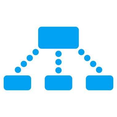 Hierachy düz simgesi