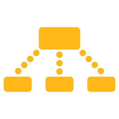 Hierachy düz simgesi