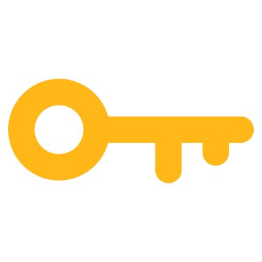 anahtar düz simgesi