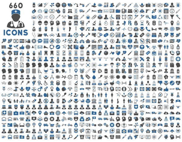 Medische glyph pictogrammen — Stockfoto