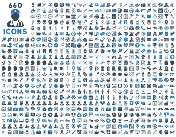 Medische glyph pictogrammen — Stockfoto