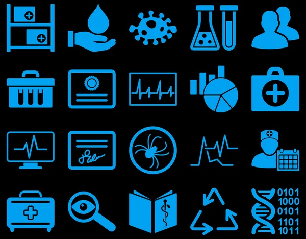 Medical bicolor icons — Stock Photo, Image