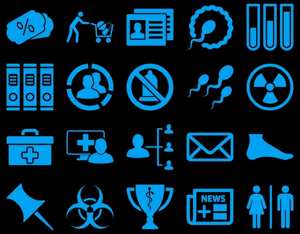 Medical bicolor icons — Stock Photo, Image