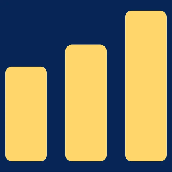 Icono de aumento gráfico de barras — Foto de Stock