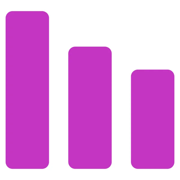 Sávdiagram csökkenés ikon — Stock Fotó