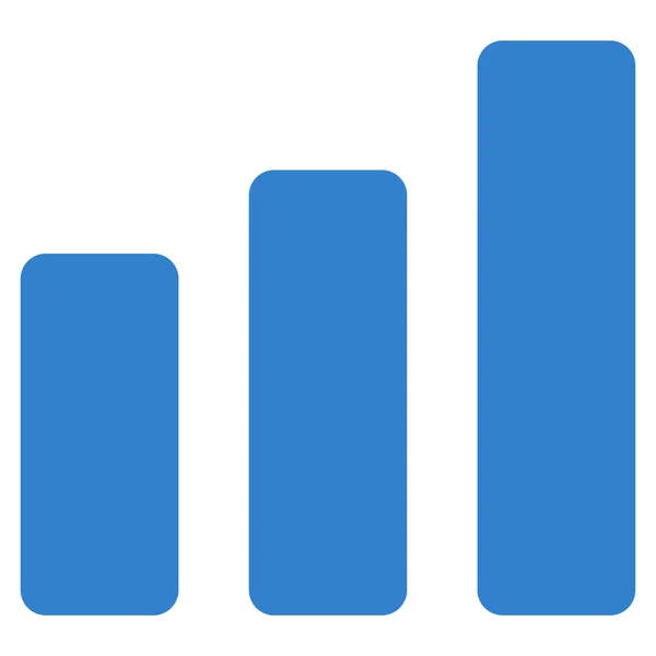 가로 막대형 차트 증가 아이콘 — 스톡 사진