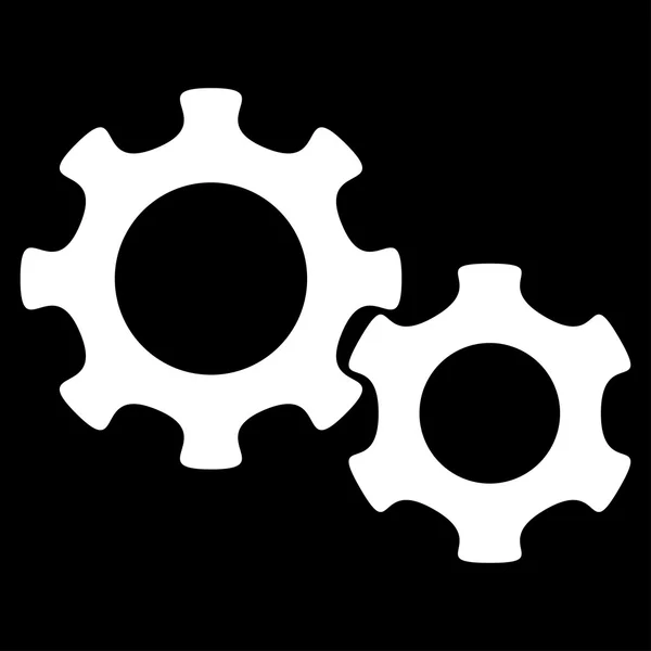 Gears Flat Icon — Stock Photo, Image