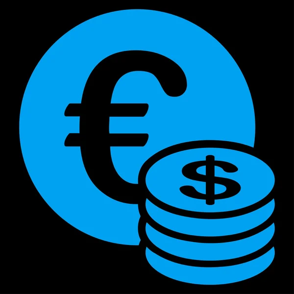 Dollar mynt stack-ikonen — Stock vektor