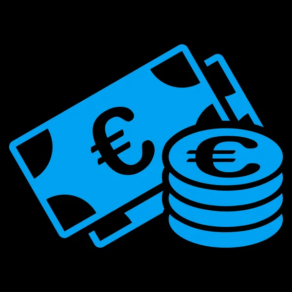 Ícone de dinheiro euro — Vetor de Stock