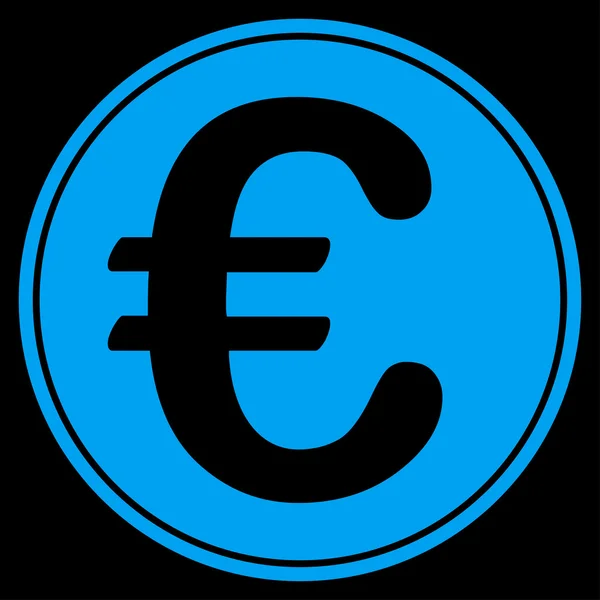 Значок монеты евро — стоковый вектор