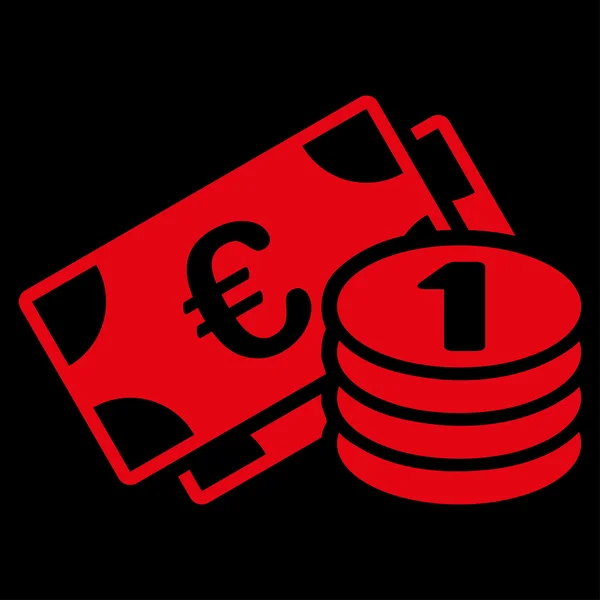 Euro money icon — Stock Vector