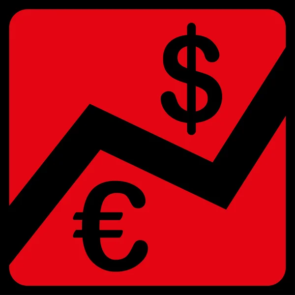 Financiën platte pictogram — Stockvector