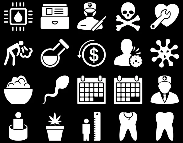 Medical bicolor icons — Stock Vector