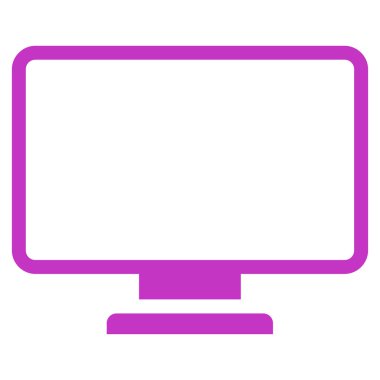 flat monitör simgesini