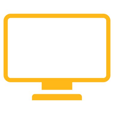 flat monitör simgesini